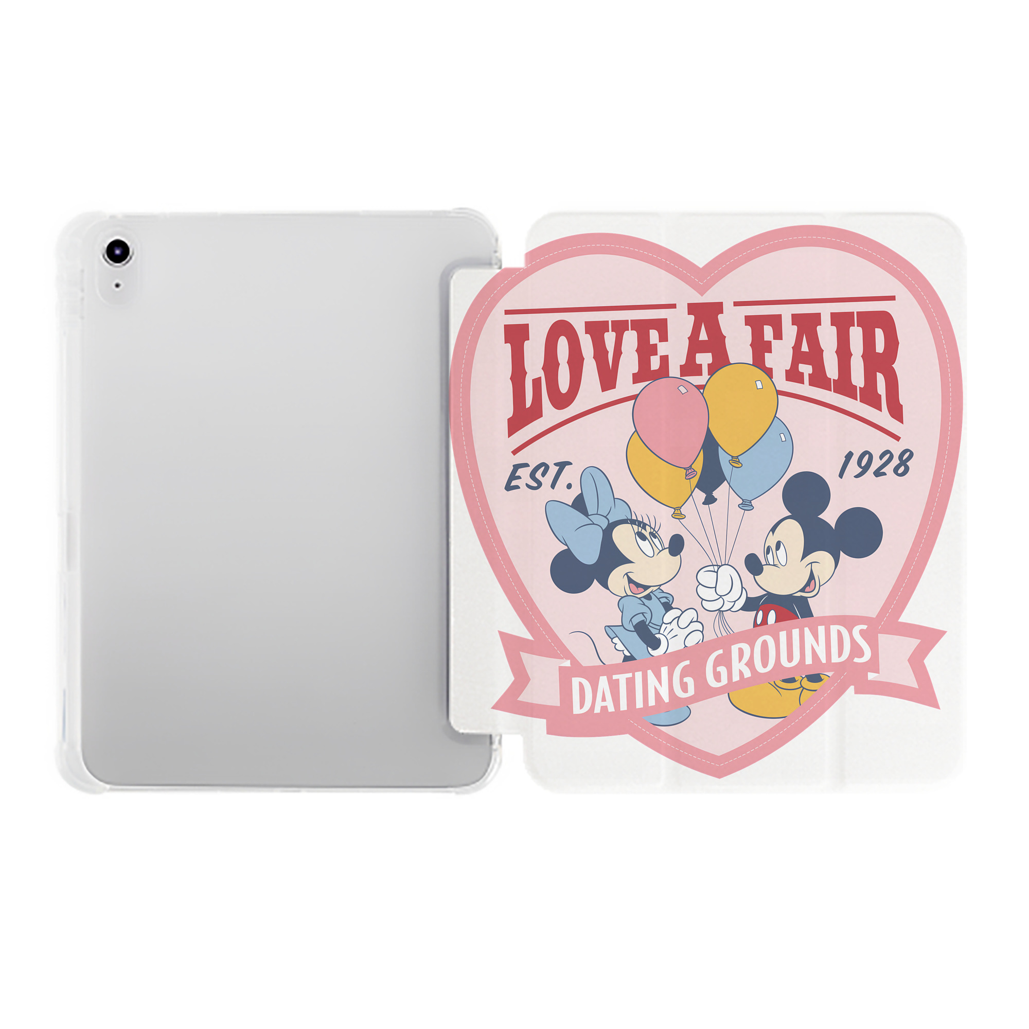 （画像用） ミッキーマウス Mickey Mouse IPad ケース ペン収納付き 三つ折りスタンド PUレザー×シリコン 対応機種9.5/10.5/10.9インチ